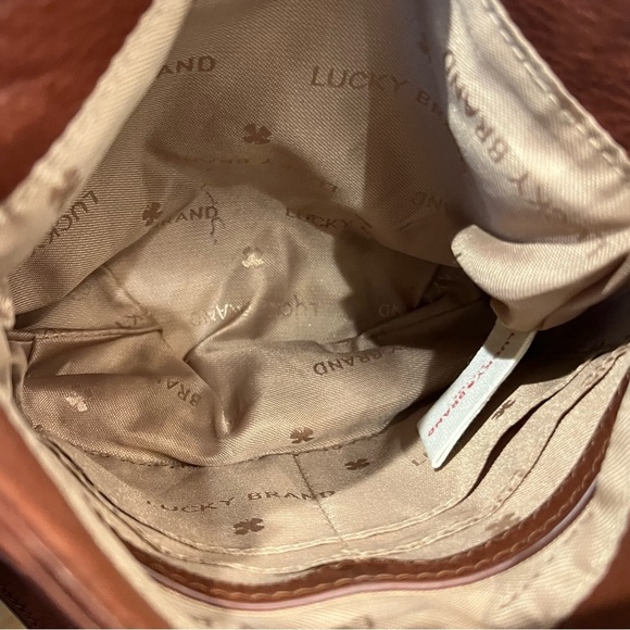 Lucky Brand Jade Leather Hobo Crossbody Bag with Tassel Accent - Picture 6 of 9